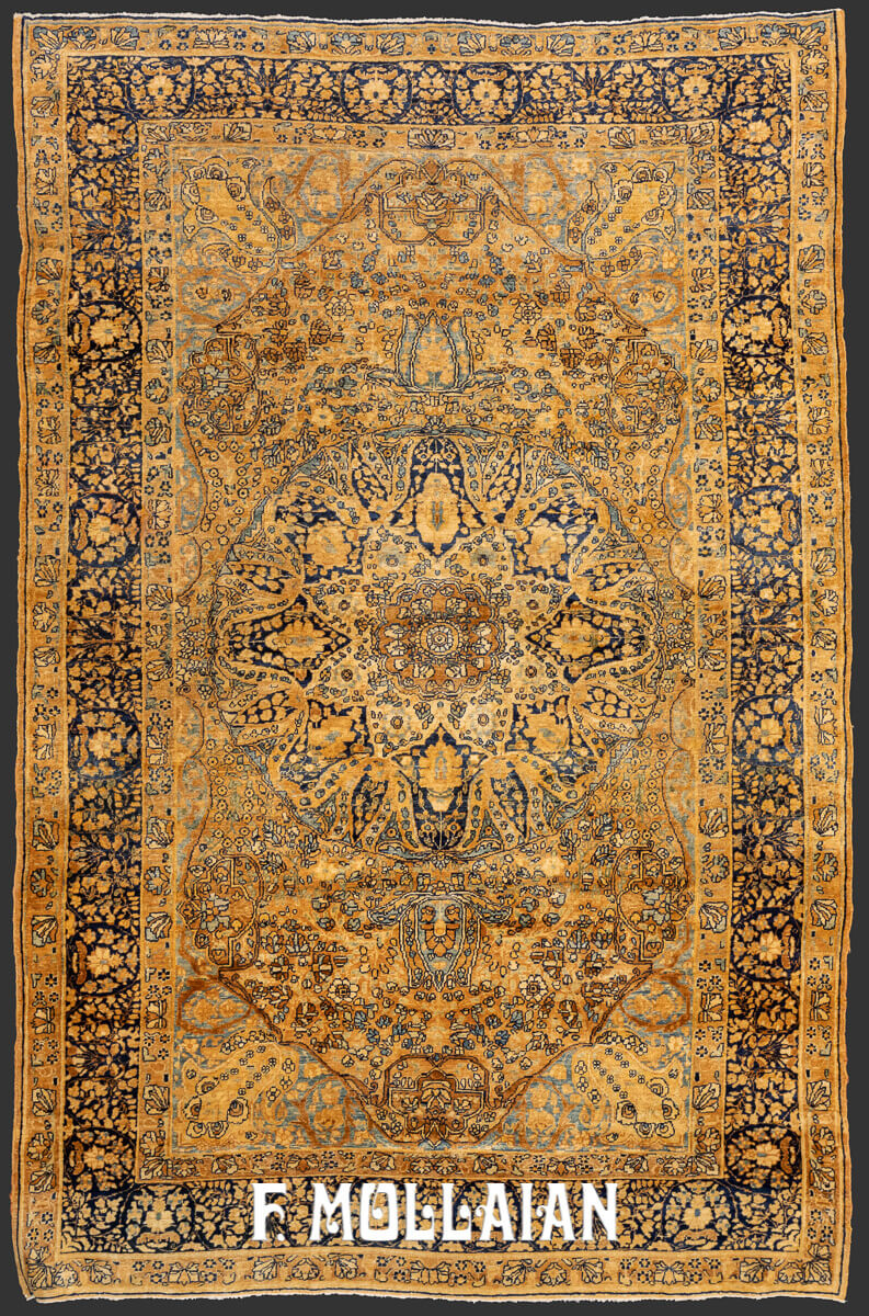 Tapis Persan Kerman Médaillon n°:58797493